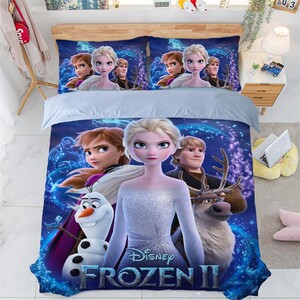 卡通可爱冰雪奇缘儿童公主四件套