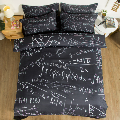 黑色黑色加厚学生宿舍单双人被套