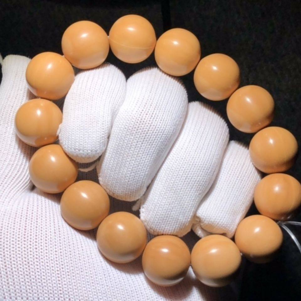 猴头核桃光珠圆珠手工打磨工艺品文玩核桃手串手链佛珠正圆龙焰料