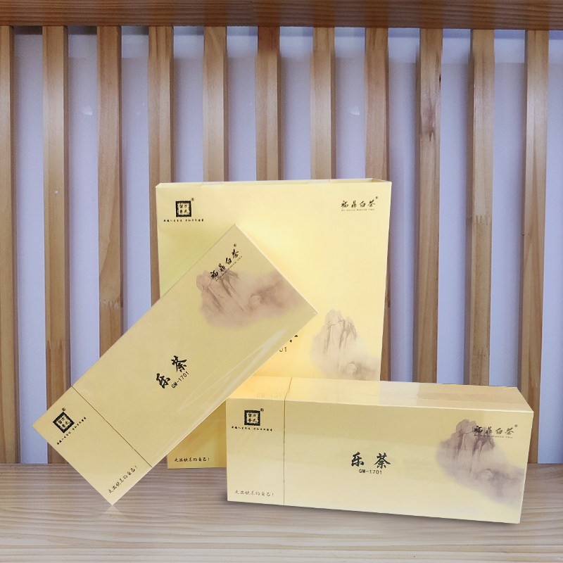 万氏留香福建福鼎白茶贡眉饼干茶乐荼1701一提两盒礼盒装 250g