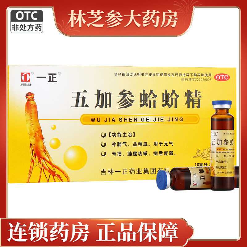 【一正】五加参蛤蚧精10ml*10支/盒