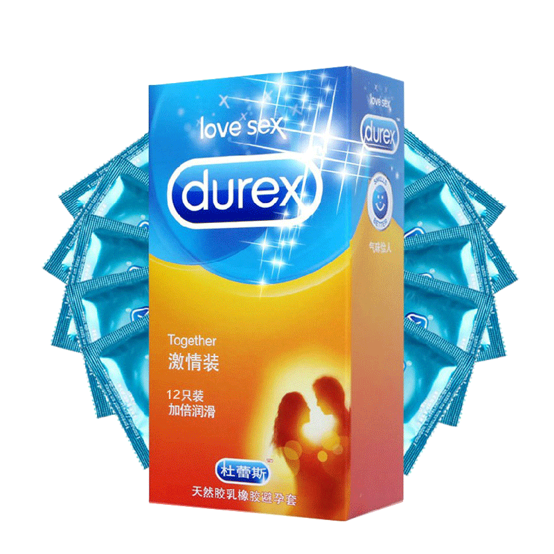 杜蕾斯避孕套 激情装加倍润滑12只装byt超薄旗舰店