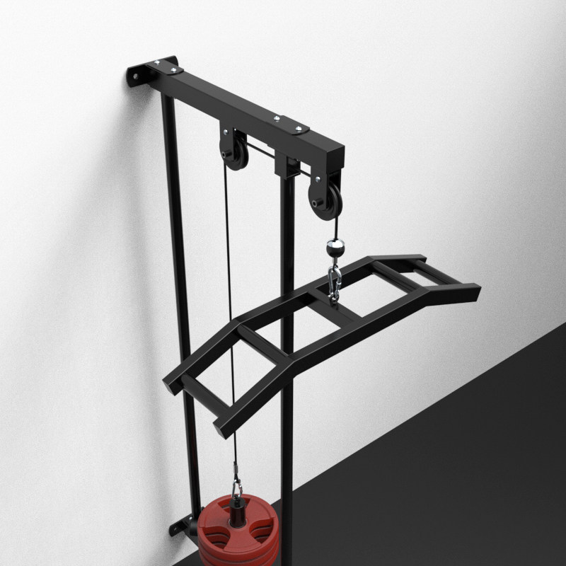 东际飞鸟下拉多把位拉力杆杠铃坐姿划船低位上拉高位下压健身运动