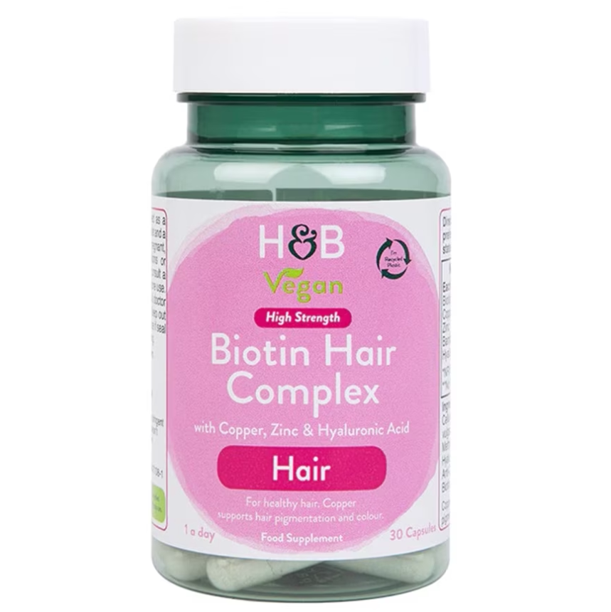 英国hb荷柏瑞女士生物素头发维生素健康营养胶囊正品30粒