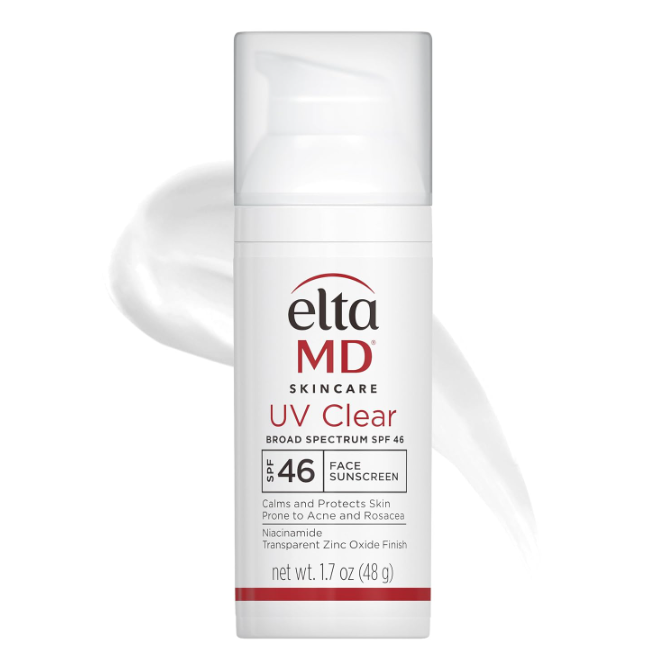 美国直邮Elta原装进口UV Clear 面部防护霜 SPF 46无油含氧化锌