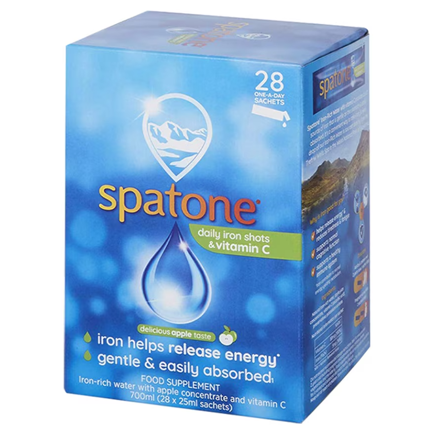 香港直邮正品Spatone 天然铁水孕妇儿童中老年补铁(苹果味) 28条