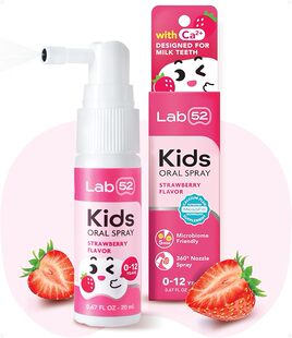 新生儿至学龄前儿童 美国直邮LAB52儿童口腔喷雾幼儿牙膏辅助无氟