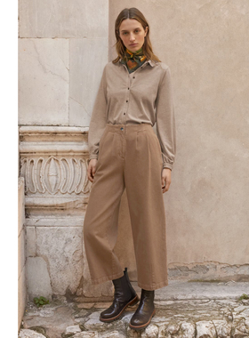 冬季女士棉弹力萝卜裤镰刀裤有机棉弹力高腰加厚保暖后松紧带