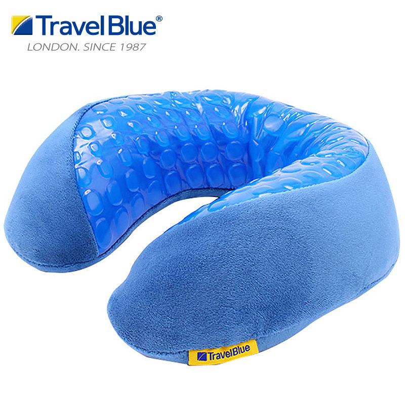 Travel Blue/ Blue Brigade Gel Pleasantly cool Memory Foam Neck Pillow travel to work in an office Car Pillowin the Bedclothes , pillow, U-shaped pillow category - from Buy2taobao.com to provide professional Taobao agent buy service