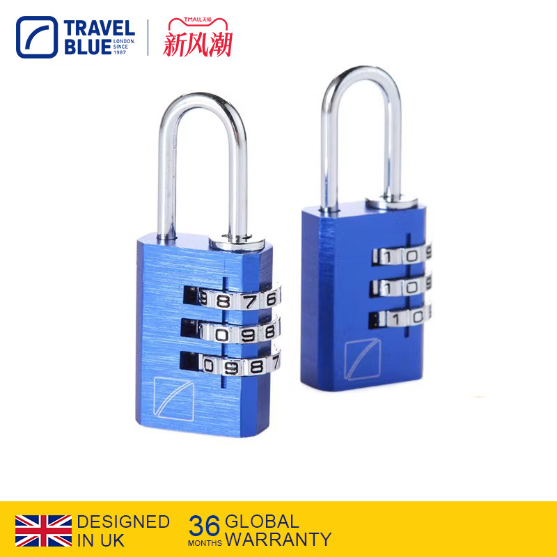 蓝旅英国旅行门锁三位密码锁