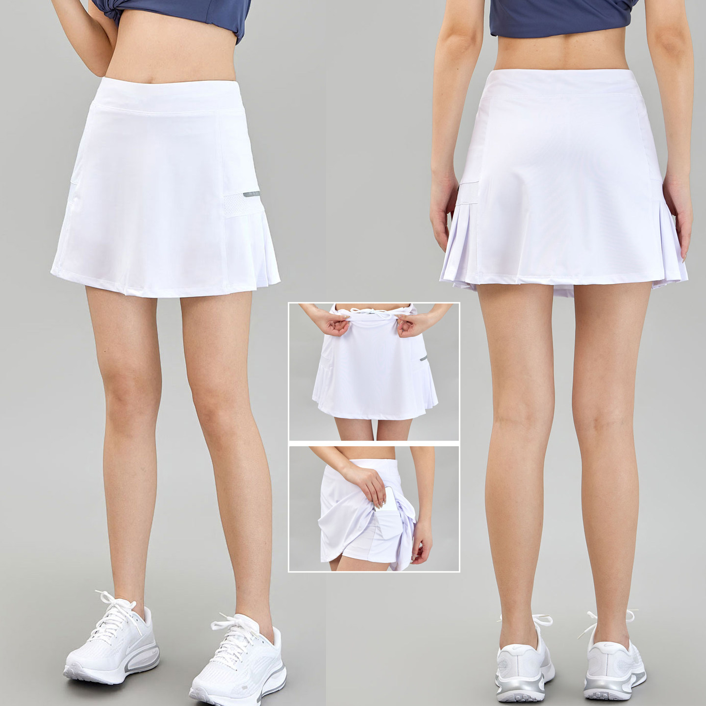 网球裙女白色运动短裙半身裙2026新款夏速干防走光跑步健身瑜伽裙