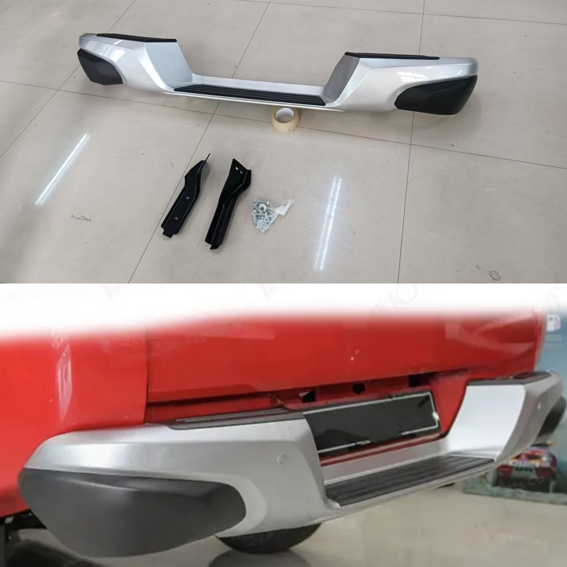 适用于15-18年三菱TRITON L200改装原车款后杠保险杠防撞杠踏板