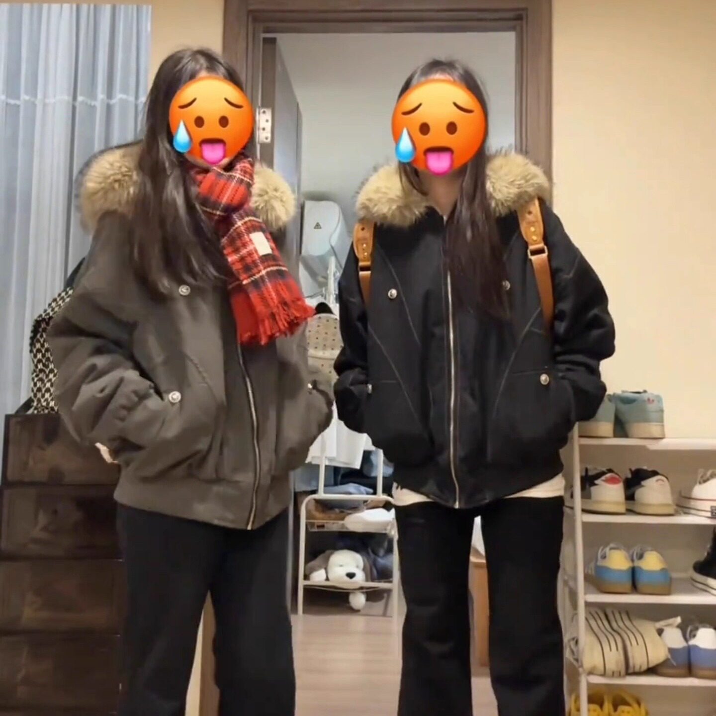 美式复古座山雕冬装派克棉服女款2025新款加厚棉袄仿兔毛工装外套
