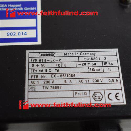 议价Jumo 591530 久茂全新温度传感器 ATH-EX-2 591530/2 GEA 902