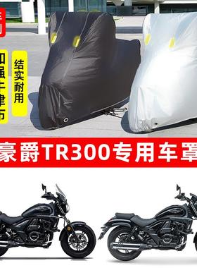 适用于豪爵 tr300plus摩托车防雨防晒加厚遮阳防尘牛津布车衣车罩