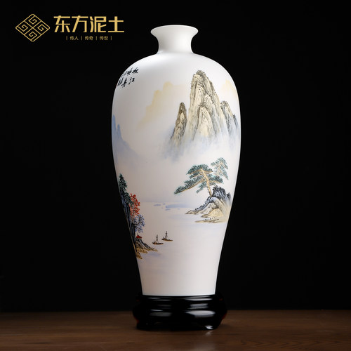 陈建瑞大师作品《秋江晚舟》