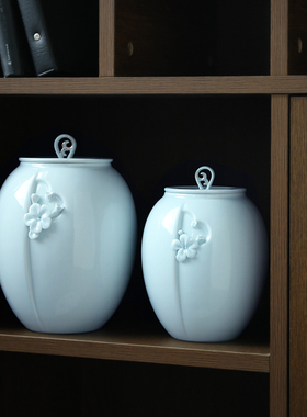 新中式客厅博古架摆件 家居酒柜禅意装饰品陶瓷创意实用礼品礼物