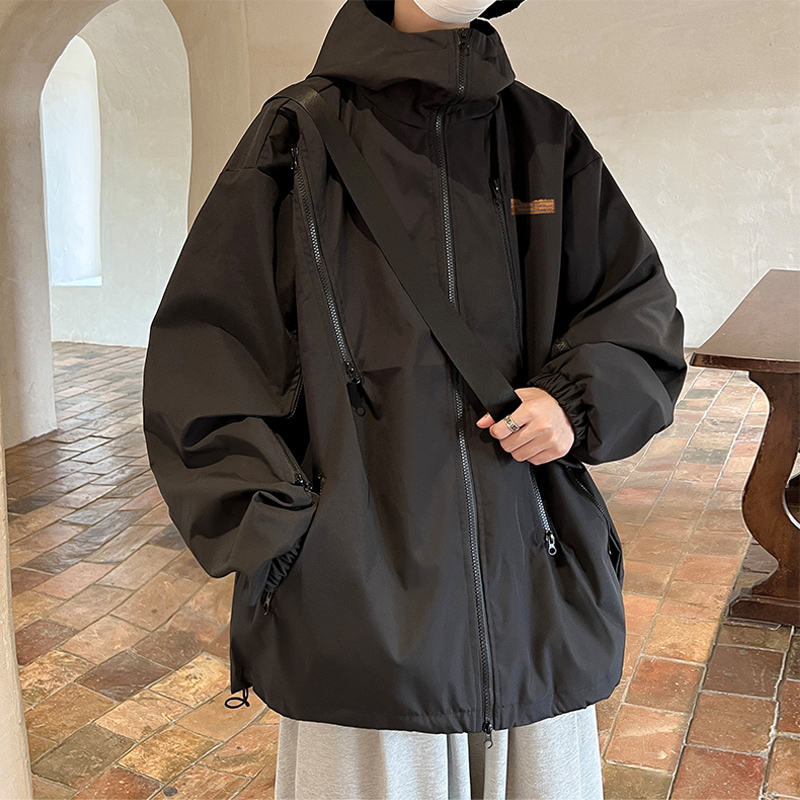 秋季青少年男生冲锋衣外套男初中高中学生上衣运动褂子百搭春秋款