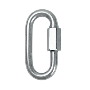 科脉 304不锈钢快速接环 连接环 梅陇锁跑道扣 椭圆链条锁扣接头