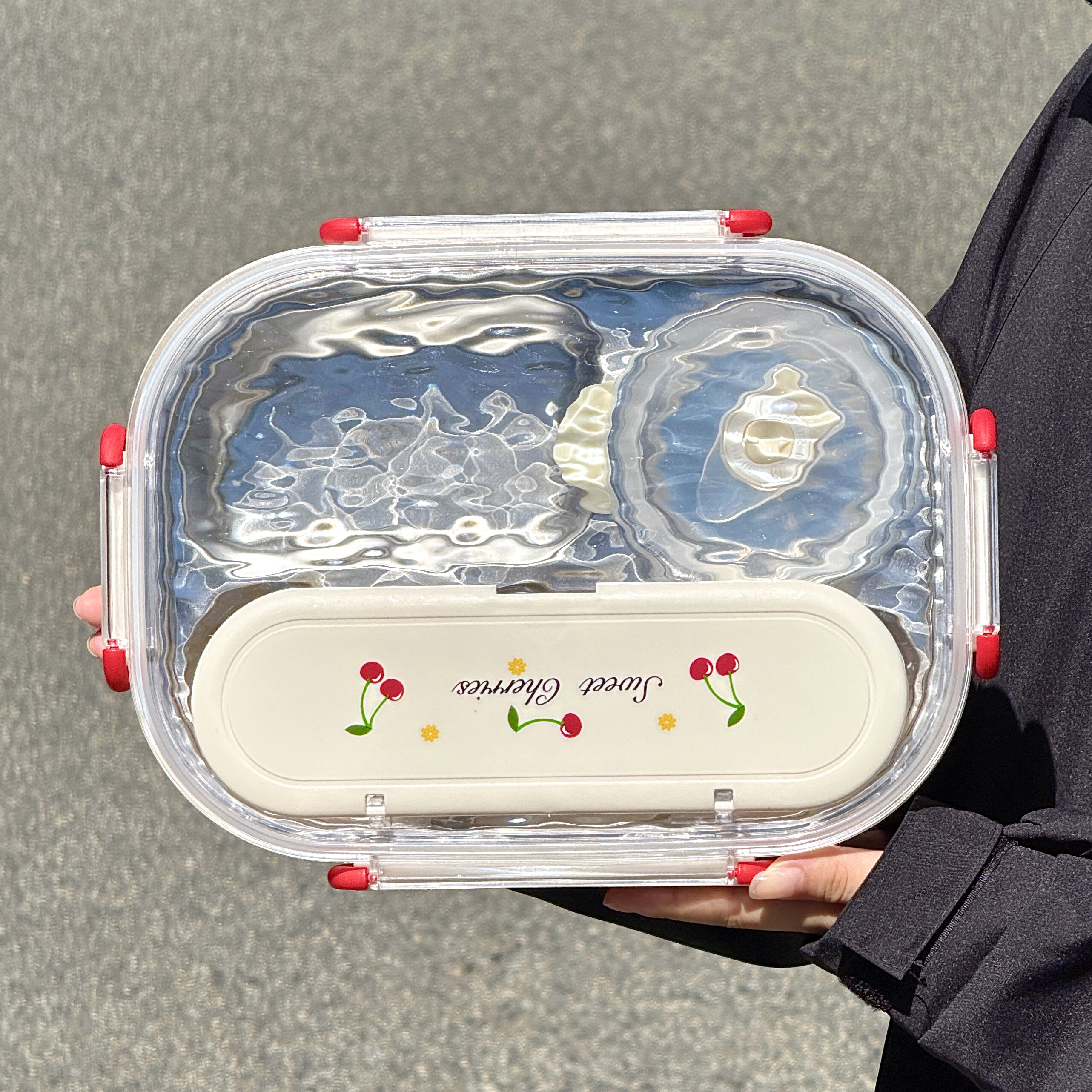 精致高级感餐盘便携式带保温袋