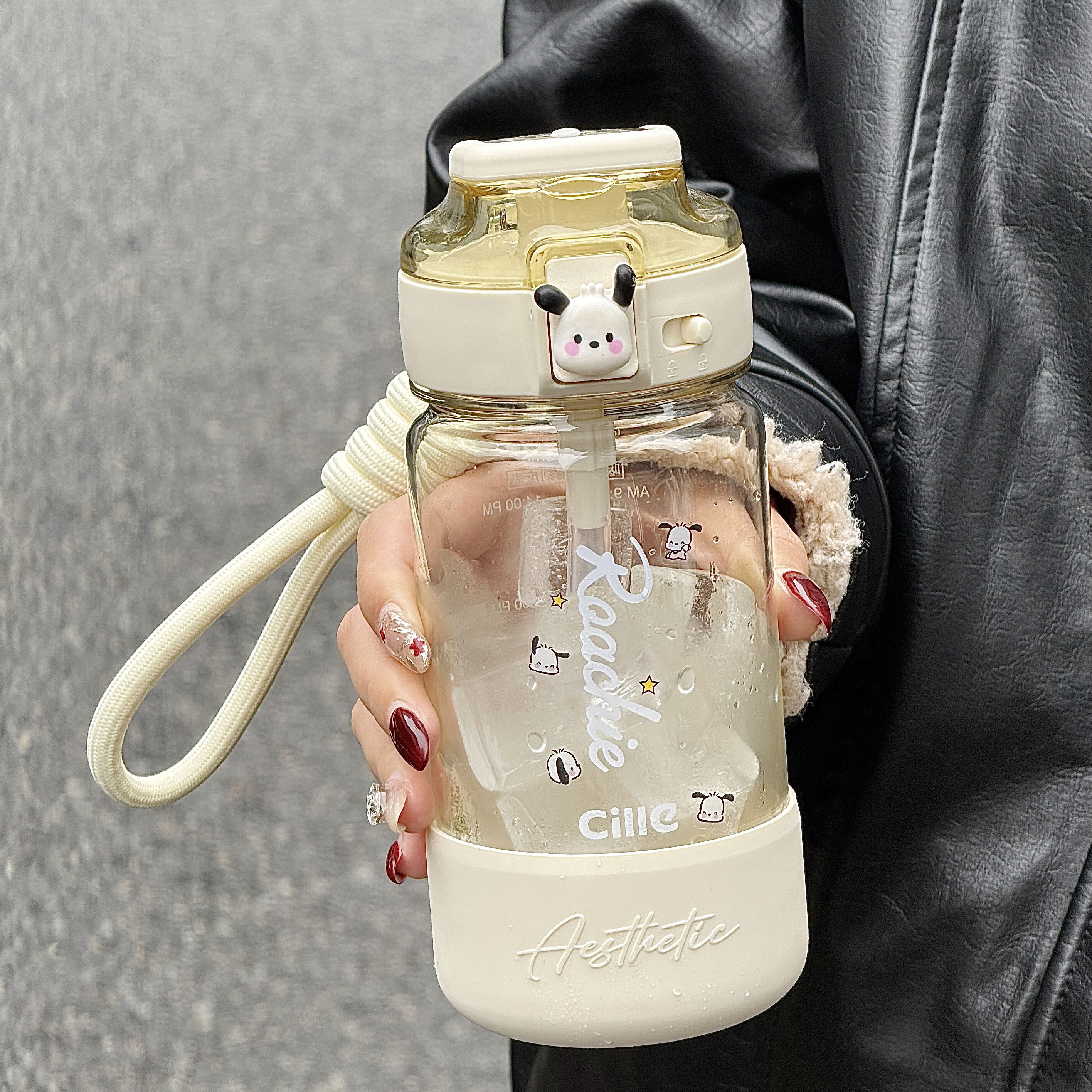 希乐水杯女生大容量tritan吸管杯学生上学专用耐高温运动塑料水壶