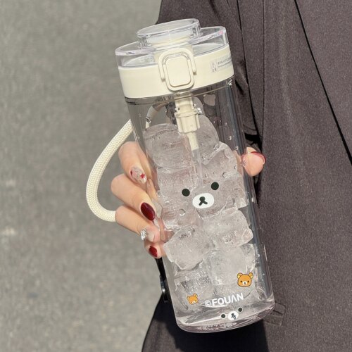 高中生简约带刻度户外便携随行杯