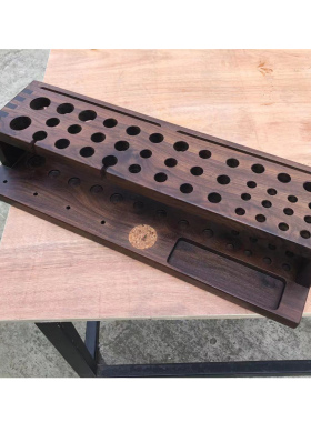 手工皮具收纳木夹diy胡桃工具
