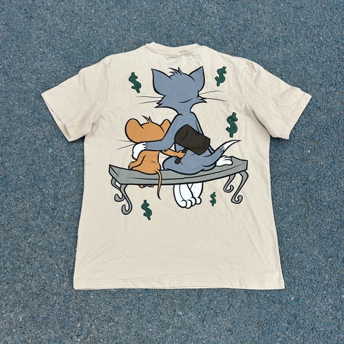 原D新款美式街头滑板潮牌SP FELIX纯棉水洗宽松短袖T恤街舞Tshirt