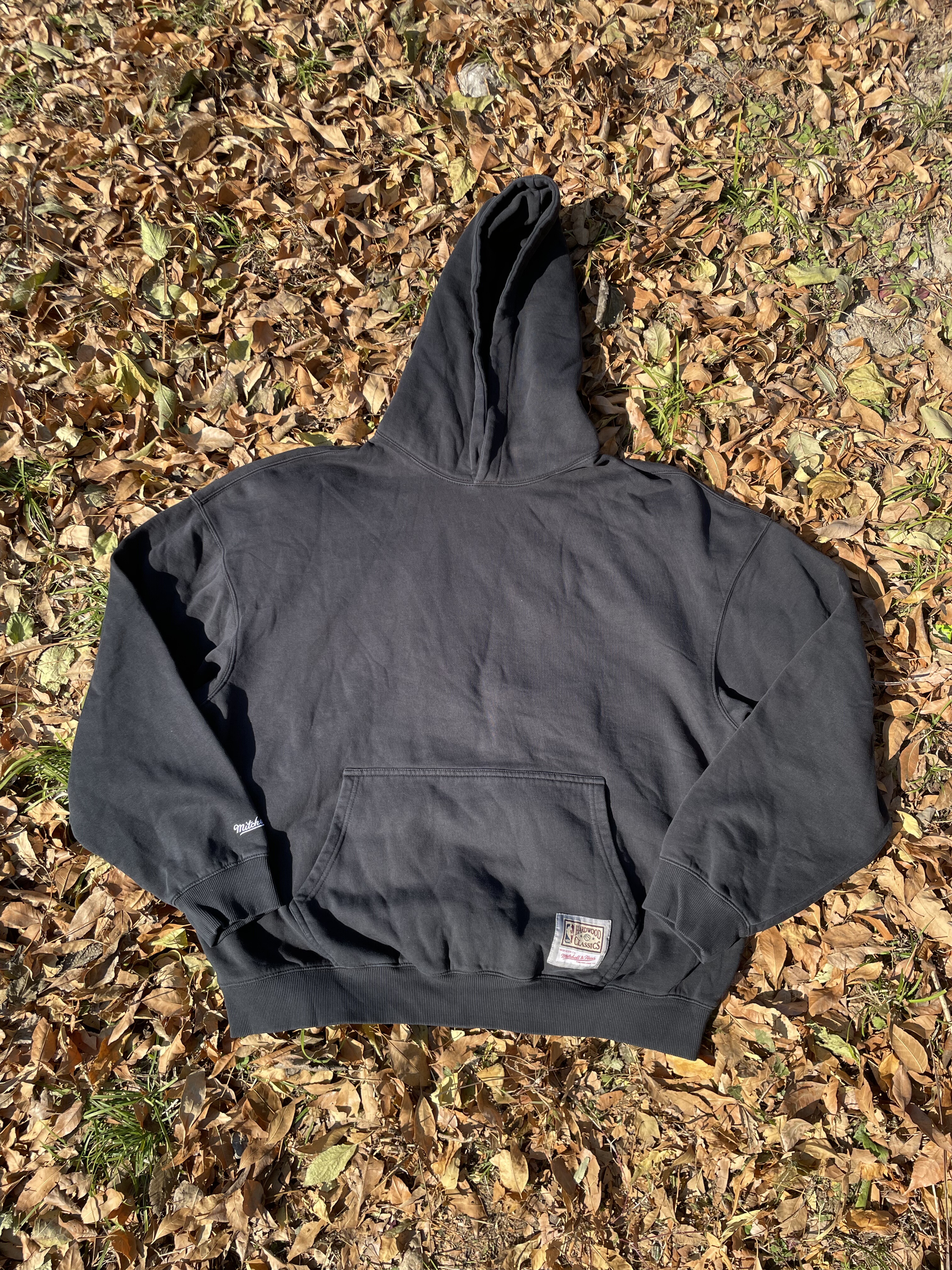 原D男新款美式街头潮牌MN纯棉水洗加绒厚实复古宽松滑板卫衣帽衫