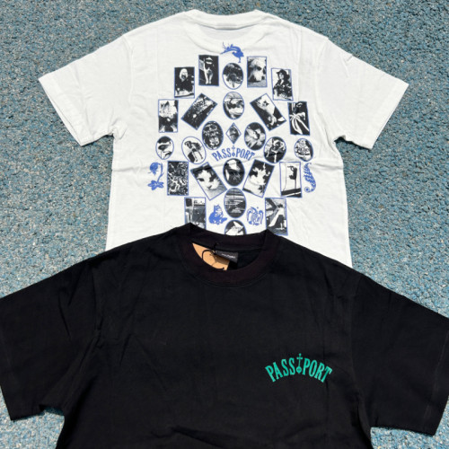 原D新款美式悉尼街头潮牌PSPT纯棉水洗宽松短袖T恤街舞滑板Tshirt
