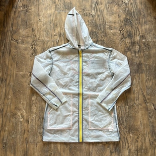 原D美式 滑板潮牌VS宽松休闲连帽防风防水外套风衣演唱会雨衣透明