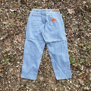 复古宽松滑板牛仔裤 街头潮牌BG纯棉水洗工装 Baggy 美式 原D新款