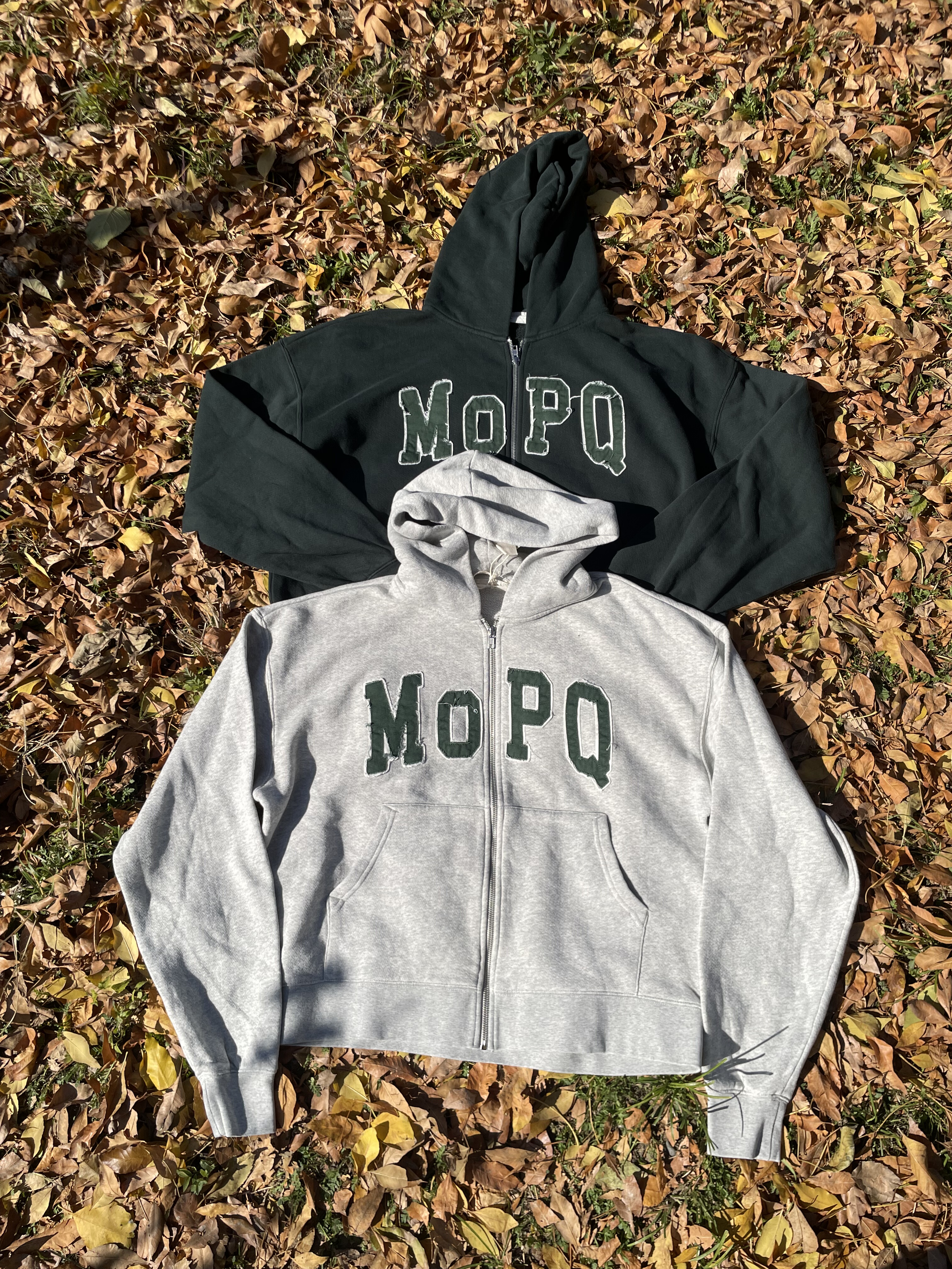 原D新款美式街头潮牌MOPQ纯棉水洗加绒厚实复古宽松滑板卫衣帽衫