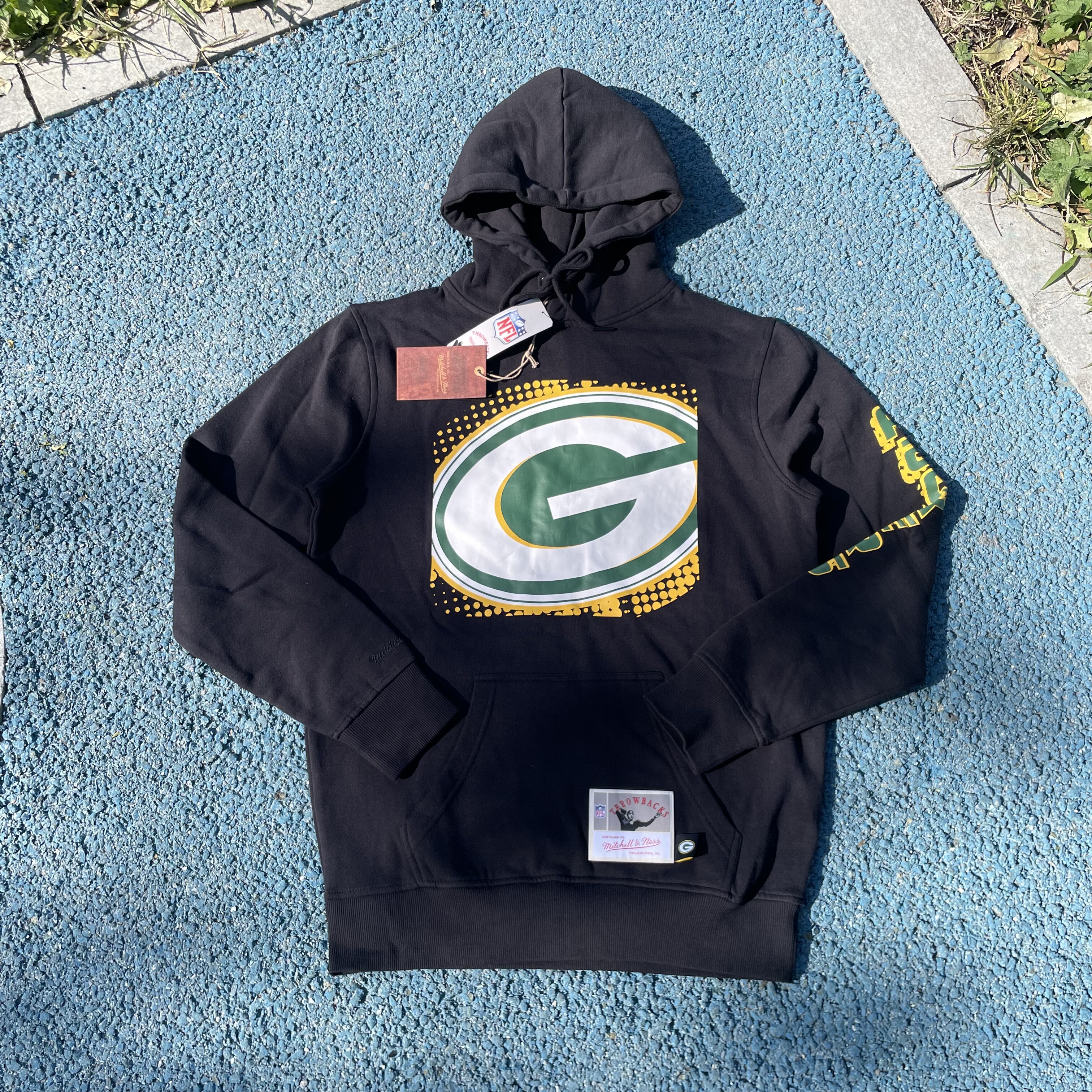 原D男新款美式街头潮牌MN棉涤水洗加绒复古印花滑板宽松帽衫卫衣