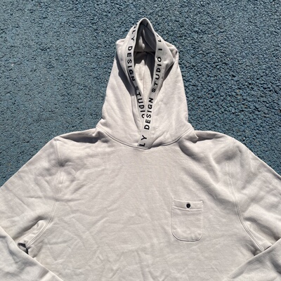 原D男新款澳洲街头潮牌ILU纯棉水洗加绒串标复古宽松滑板卫衣