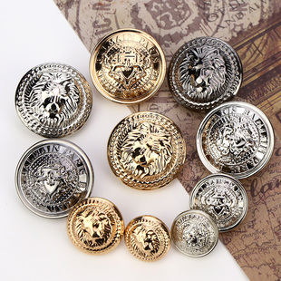 复古金属铜皮纽扣高档狮头空心扣子大衣风衣毛衣外套针织开衫 钮扣