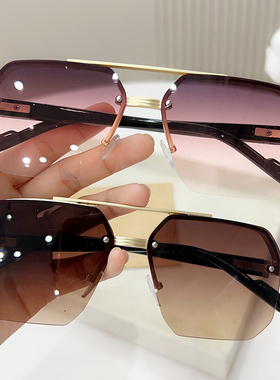 墨镜2025新款潮女太阳镜圆脸网红款时尚防紫外线开车gm眼镜男显瘦