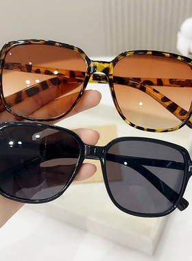 gm墨镜女2025年新款网红太阳镜男潮时尚黑色眼镜大脸显瘦防紫外线