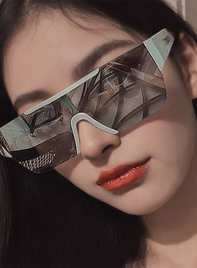 墨镜女潮高级圆脸太阳镜男士2025年新款开车防紫外线眼镜大脸显瘦