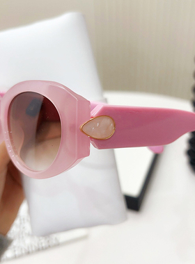 太阳镜女2025年新款防紫外线墨镜男高级感圆脸大脸简约眼镜显脸小