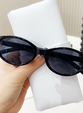 2025新款男士墨镜复古猫眼墨镜女韩网红高级感拍照凹造型太阳眼镜