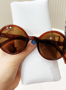 墨镜女夏防紫外线太阳眼镜男士开车2025潮流新款时尚圆脸网红眼睛