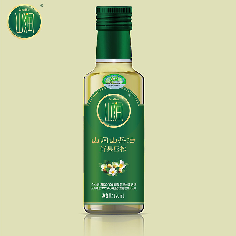 山润鲜果山茶油120ml油茶籽油有机茶油湖南纯茶油一级低温压榨
