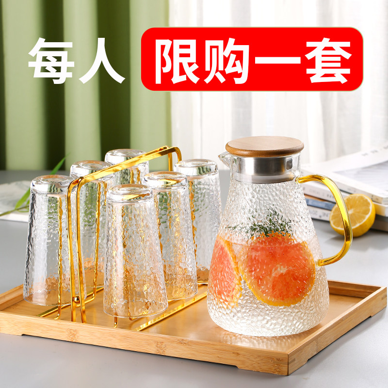 高颜值轻奢锤纹玻璃杯耐热水杯茶杯喝水杯子套装家庭待客家用客厅怎么样,好用不?