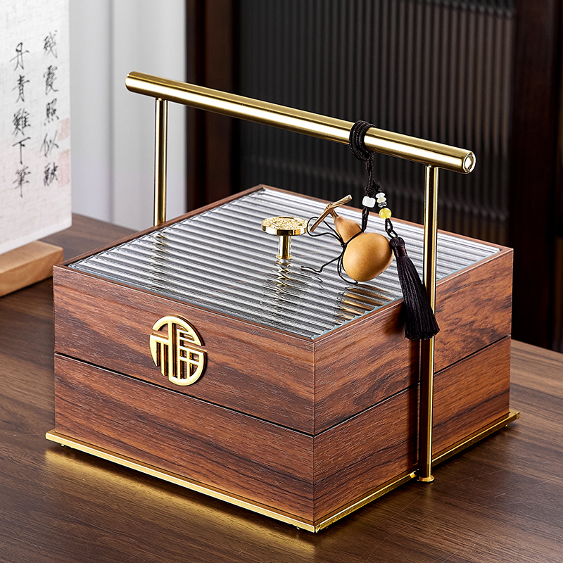 新中式轻奢高档糖果盒客厅家用