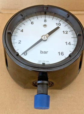 ASHCROFT DURAGAUGE Pressure Gauge 0 - 16Bar Size 4-1/2in SS