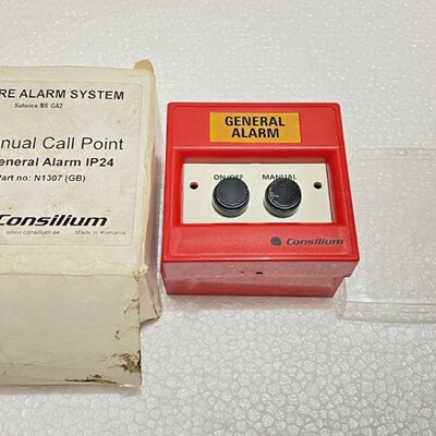 CONSILIUM N1307 GB Genral Alaram Pulsador Fuego Sistema Cell