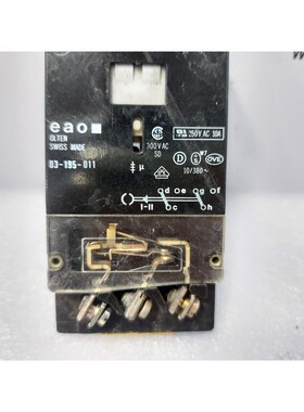 Eao 03-195-011 Interrupteur Clé 250Vac 10A 300Vac