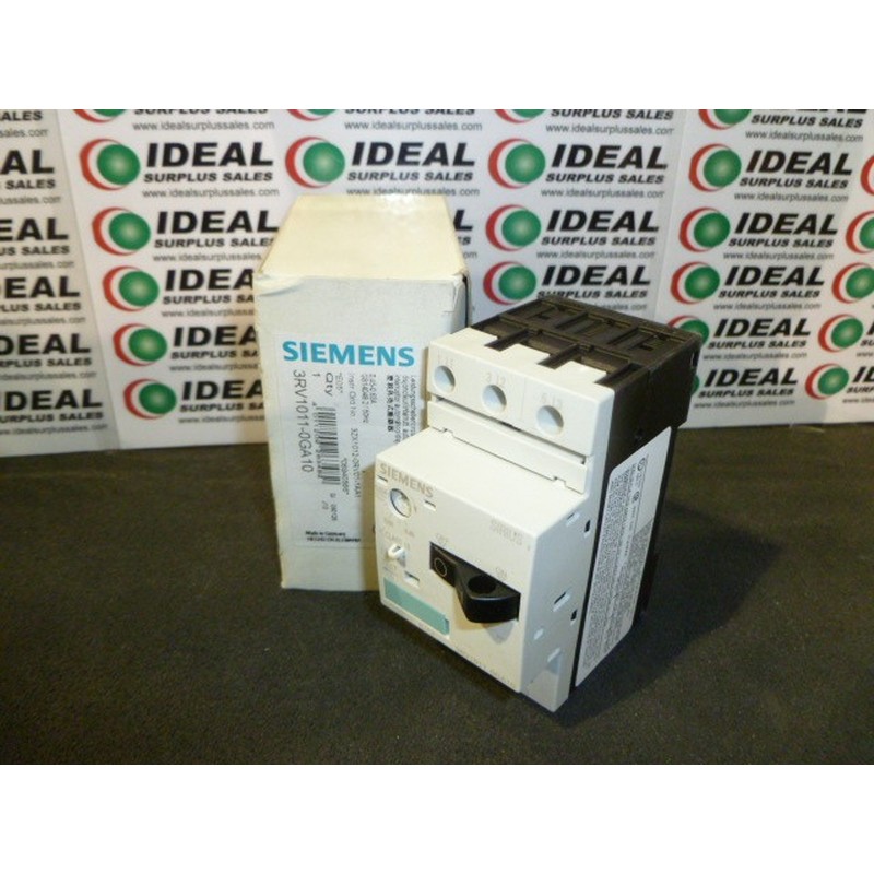 Siemens 3RV1011-0GA10 Motor Protección Disyuntor 0.45-0.63A