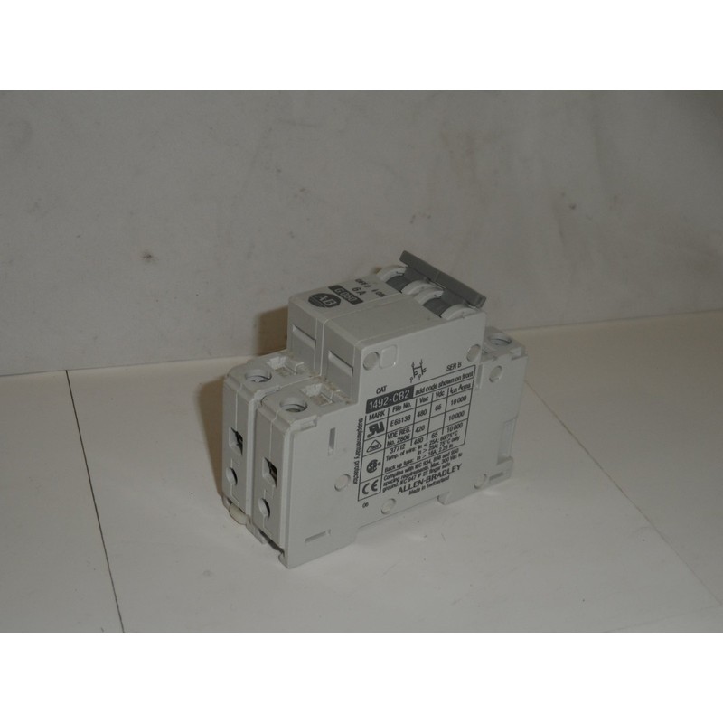 Allen Bradley 1492-CB2G060 Circuit Breaker Ser.C 6A 480V 2 P